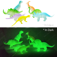 7 Pcs Radium Glow Dinosaur Dino World Action Figure Toys For Kids (dinosaur_radium_647_B) - 110760440 icon