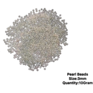 7 Sizes Pearl Beads Mix Pack 70gm For Jewelry And Crafts icon