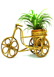Rickshaw Plant Tob With LED Light (White) (PC-7207) image