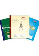 Fresh Math Plain Khata (Standard Large) - 4 Pcs - Sewing Binding -124 Page