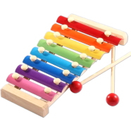 8 Scale Wooden Frame Style Xylophone Hand Knock Piano Funny Educational Toys for Childrens icon