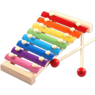 8 Scale Wooden Frame Style Xylophone Hand Knock Piano Funny Educational Toys for Childrens icon