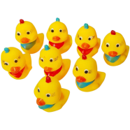 8pcs-Floating Duck Bath Toys with Squeezing sound image