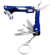 9 in 1 Micro Plier Tool Kit LED Flash Light Knife image