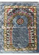 China Soft Muslim Prayer Jaynamaz-জায়নামাজ (Silver) - Any Design image