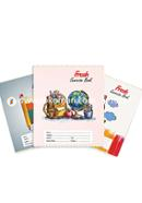 Fresh Math Plain Khata (Standard Large) - 4 Pcs - Stapler Binding -124 Page