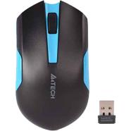 A4Tech G3-200N Wireless Mouse 1200 DPI, 2.4 G Black Blue image