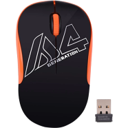 A4Tech G3-300N Optical Wireless Mouse (Black Orange) image