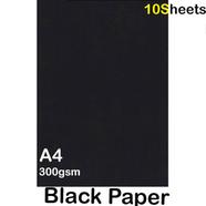 Card Thick Art Paper A4 Black 300 GSM - 10 Sheetss icon