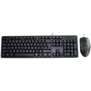 A4tech Kk-3330 Multimedia Fn Wired Usb Keyboard Mouse Combo-Black
