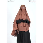 Glam Touch ABRU 3 Layer Hijab Niqab Set image