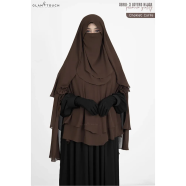 Glam Touch ABRU 3 Layer Hijab Niqab Set image
