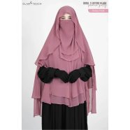 Glam Touch ABRU 3 Layer Hijab Niqab Set image
