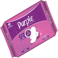 AKIJ Purple Sanitary Napkin Wings Regular Flow 8 Pads image