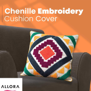 ALLORA Chenille Embroidery Cushion Cover image