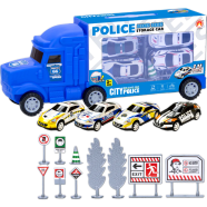 Toybliss City Police Storage Car Playset (ABL887-5), Ages 3 Plus image