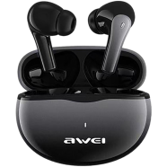 AWEI T62 TWS Bluetooth 5.3 ENC Noise Cancellation Earbuds-Black image
