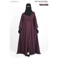 Glam Touch Ayaat Open Button Abaya image