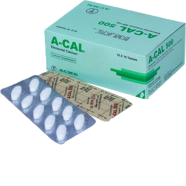 A-Cal 250 mg Chewable Tablet 10's Strip icon