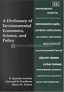 A Dictionary of Environmental Economics, Science, and Policy image