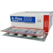 A Flox 500mg Capsule 4's Strip image