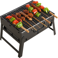 A Portable Barbecue Stove - Black image