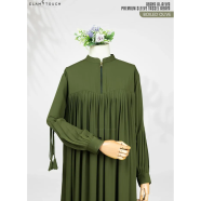 Glam Touch Abaya Al-Afiya Sleeve Tassel Abaya Olive image