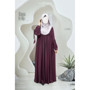 Abaya Al-Afiya Sleeve Tassel Abaya Wine image