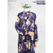Glam Touch Abaya Al-Basharah -Premium Box Pleated Abaya Purple image