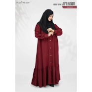 Glam Touch Abaya Al-Bashira Front Open Snap Button Abaya image