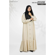 Glam Touch Abaya Al-Bashira Front Open Snap Button Abaya image