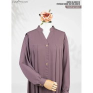 Abaya Al Haneen-Premium Show Button Abaya Mocha image