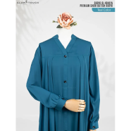 Abaya Al Haneen-Premium Show Button Abaya Teal image