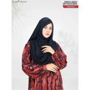 Abaya Al-Haseen-Premium Box Pleated Abaya Maroon image