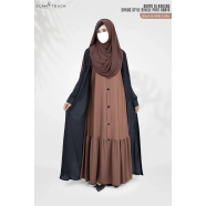 Glam Touch Abaya Al-Khusbu-Shrug Style Single Part Abaya image
