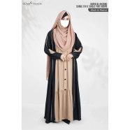 Glam Touch Abaya Al-Khusbu-Shrug Style Single Part Abaya image