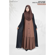Glam Touch Abaya Al-Khusbu-Shrug Style Single Part Abaya image