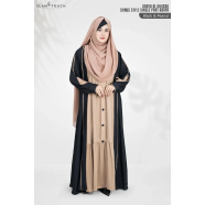 Glam Touch Abaya Al-Khusbu-Shrug Style Single Part Abaya image