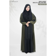 Glam Touch Abaya Al-Khusbu-Shrug Style Single Part Abaya image