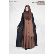 Glam Touch Abaya Al-Khusbu-Shrug Style Single Part Abaya image