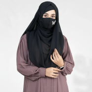 Abaya Al-Muneera Premium Pleate Design Abaya Mocha image