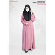 Abaya Al-muneera Premium Pleate Design Abaya image