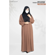Abaya Al-muneera Premium Pleate Design Abaya image