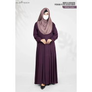 Abaya Al-muneera Premium Pleate Design Abaya image