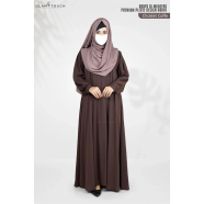 Abaya Al-muneera Premium Pleate Design Abaya image