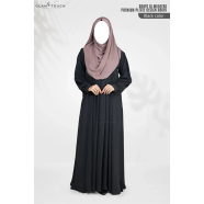 Abaya Al-muneera Premium Pleate Design Abaya