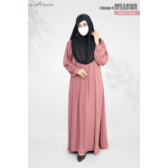 Abaya Al-muneera Premium Pleate Design Abaya image
