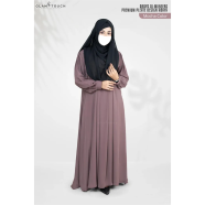 Abaya Al-muneera Premium Pleate Design Abaya image