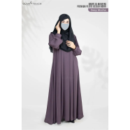 Abaya Al-muneera Premium Pleate Design Abaya image