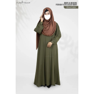 Abaya Al-muneera Premium Pleate Design Abaya image